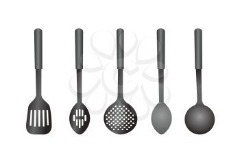 Royalty Free Clipart Image of Kitchenware 