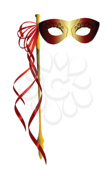 Royalty Free Clipart Image of a Carnival Mask 