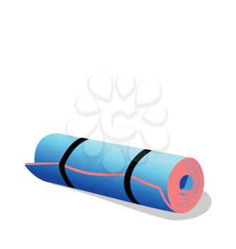 Royalty Free Clipart Image of a Spandex Mat