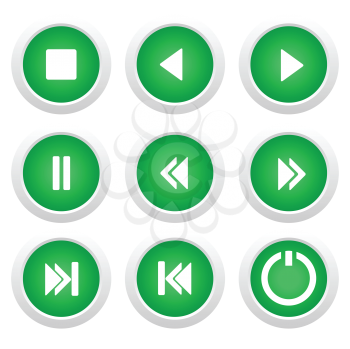 Royalty Free Clipart Image of a Set of Music Icons