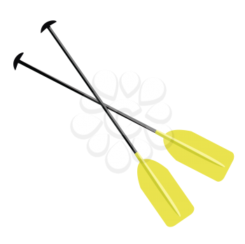 Royalty Free Clipart Image of Oars