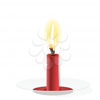 Royalty Free Clipart Image of a Candle