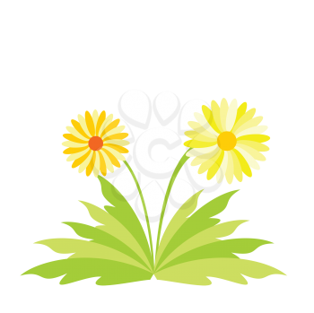 Royalty Free Clipart Image of Spring Flowers