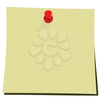 Royalty Free Clipart Image of a Post It Note