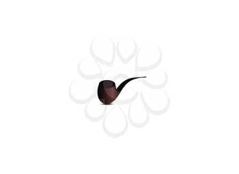 Royalty Free Clipart Image of a Tobacco Pipe