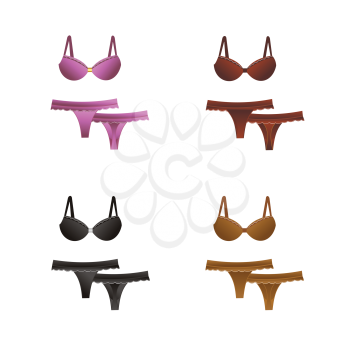 Royalty Free Clipart Image of Sexy Lingerie 