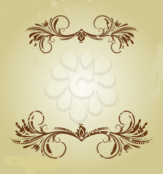 Royalty Free Clipart Image of  a Vintage Design