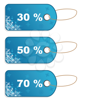 Royalty Free Clipart Image of Sales Tags