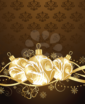 Illustration beautiful Christmas background - vector
