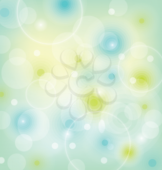 Illustration abstract background with transparent circles - vector