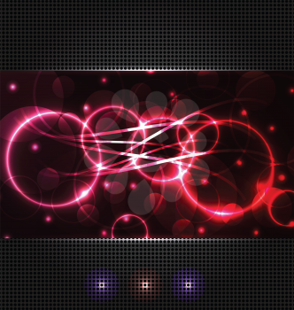 Illustration abstract background with light effects - vector