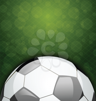 Illustration football card with place for your text - vector