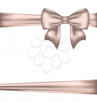 Illustration elegant bow for packing gift - vector