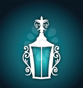 Illustration forging lantern for Ramadan Kareem - vector