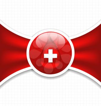 Illustration abstract medical background, blood donation - vector