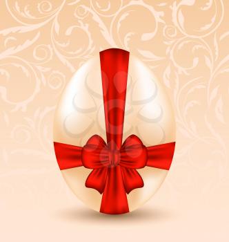 Illustration Easter celebration background with traditional egg  - vector