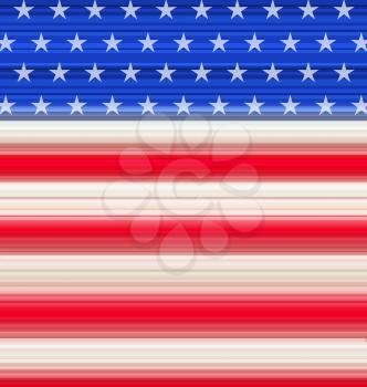 Illustration abstract American Flag for Independence Day - vector