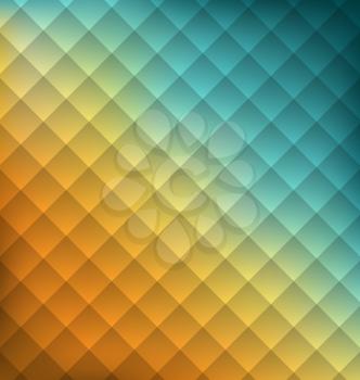Illustration Geometrical abstraction background with squares - Vector