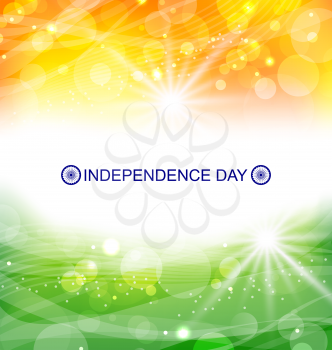 Illustration Abstract Background for Indian Independence Day - Vector