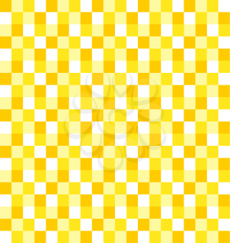 Illustration Seamless Background with Yellow Tiles - Vector 