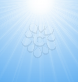 Illustration Abstract Blue Background Sun Sunburst Vibrant - vector