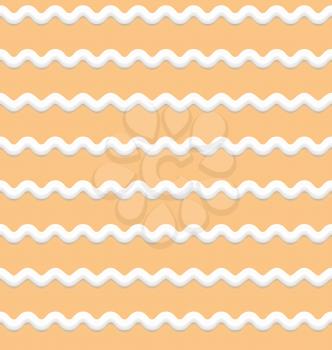 Pattern seamless texture strip milk cream layers cake - vector