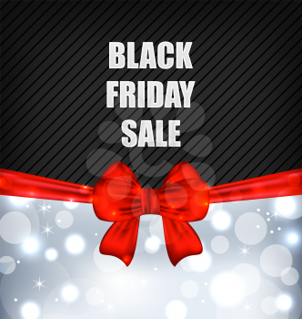 Illustration Advertising Background for Black Friday Sales  - Vector