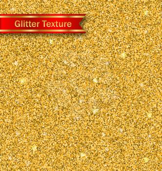 Illustration Glitter Seamless Pattern, Golden Luxury Wallpaper - Vector