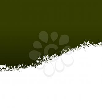 Illustration Winter Abstract Background with Snow. Christmas Snow Surface - Vector