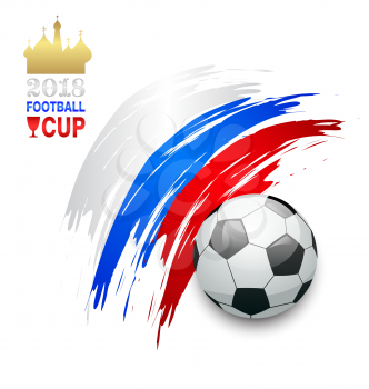 Football Championship Banner, Russia 2018 - Illustration Vector