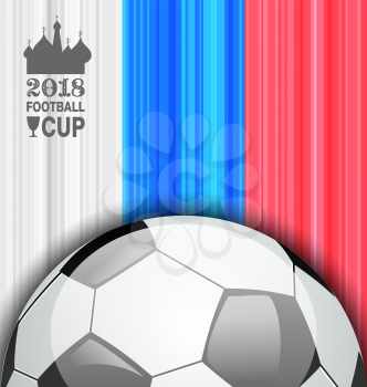 Football Championship Banner, Russia 2018, Sport Background - Illustration Vector