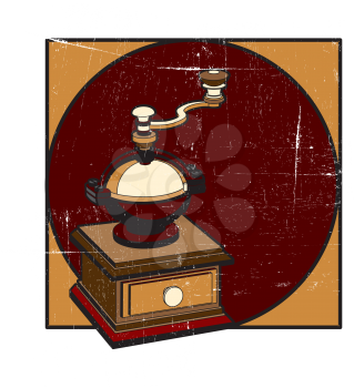 Royalty Free Clipart Image of a Coffee Mill