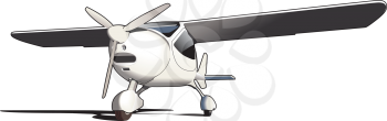 Royalty Free Clipart Image of a Sport Plane