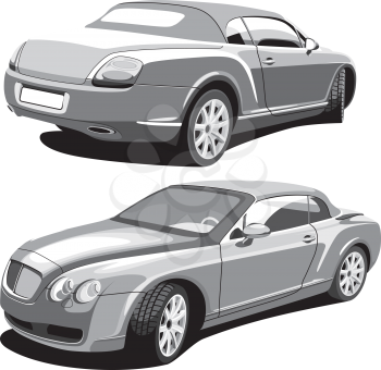 Royalty Free Clipart Image of a Cabriolet