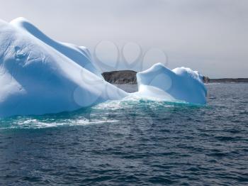 Royalty Free Photo of an Atlantic Ocean Iceberg
