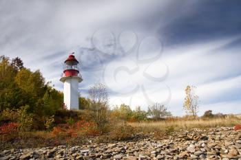 Royalty Free Photo of a Lighthouse on Lake Huron