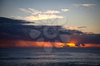 Royalty Free Photo of a Pacific Sunset