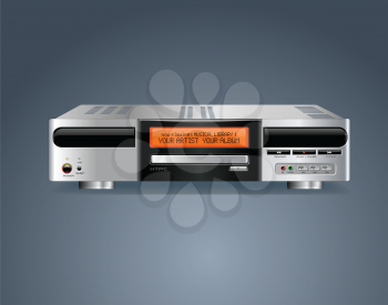 Royalty Free Clipart Image of a Home Media Personal Computer