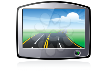 Royalty Free Clipart Image of a GPS Devic