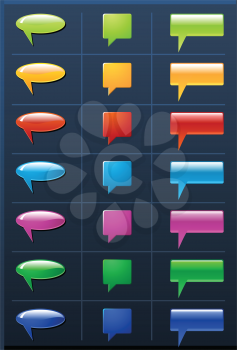 Royalty Free Clipart Image of Chat Icons