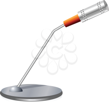 Royalty Free Clipart Image of a Desktop Microphone