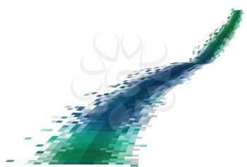 Royalty Free Clipart Image of an Abstract Data Stream