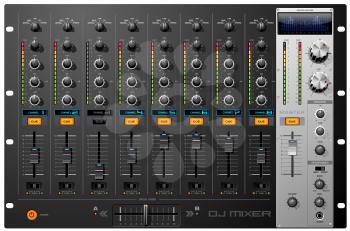 Royalty Free Clipart Image of a Channel Mixer