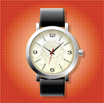 Royalty Free Clipart Image of a Man's Watch