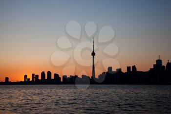 Royalty Free Photo of a Dramatic Sunset in Toronto, Ontario