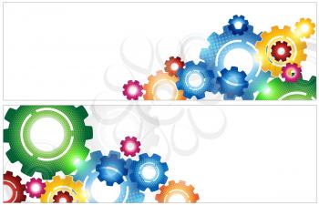 Royalty Free Clipart Image of Cogs
