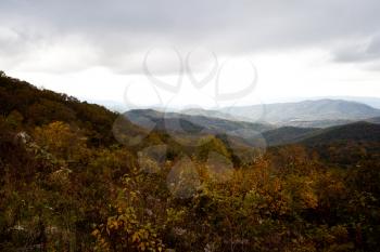 Royalty Free Photo of an Autumn Landscape in the Appalachians
