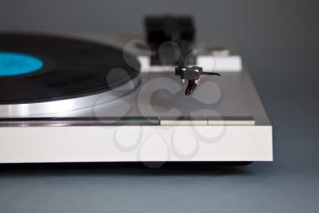 Royalty Free Photo of a Turntable and Record