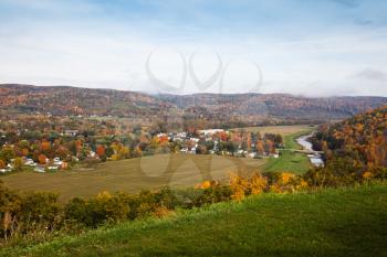 Royalty Free Photo of an Idyllic Mountain Landscape in Autumn