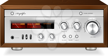 Royalty Free Clipart Image of a Stereo Amplifier
